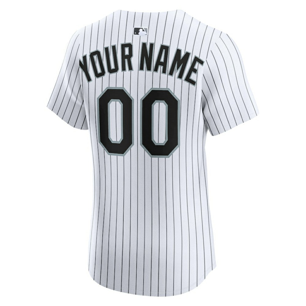 Chicago White Sox Nike Home Elite Custom Jersey - White Jerseys