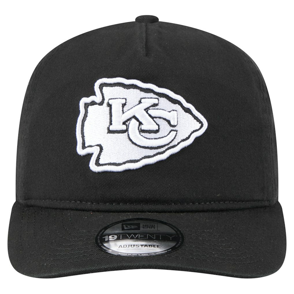 Kansas City Chiefs New Era 19TWENTY Adjustable Hat Black/White