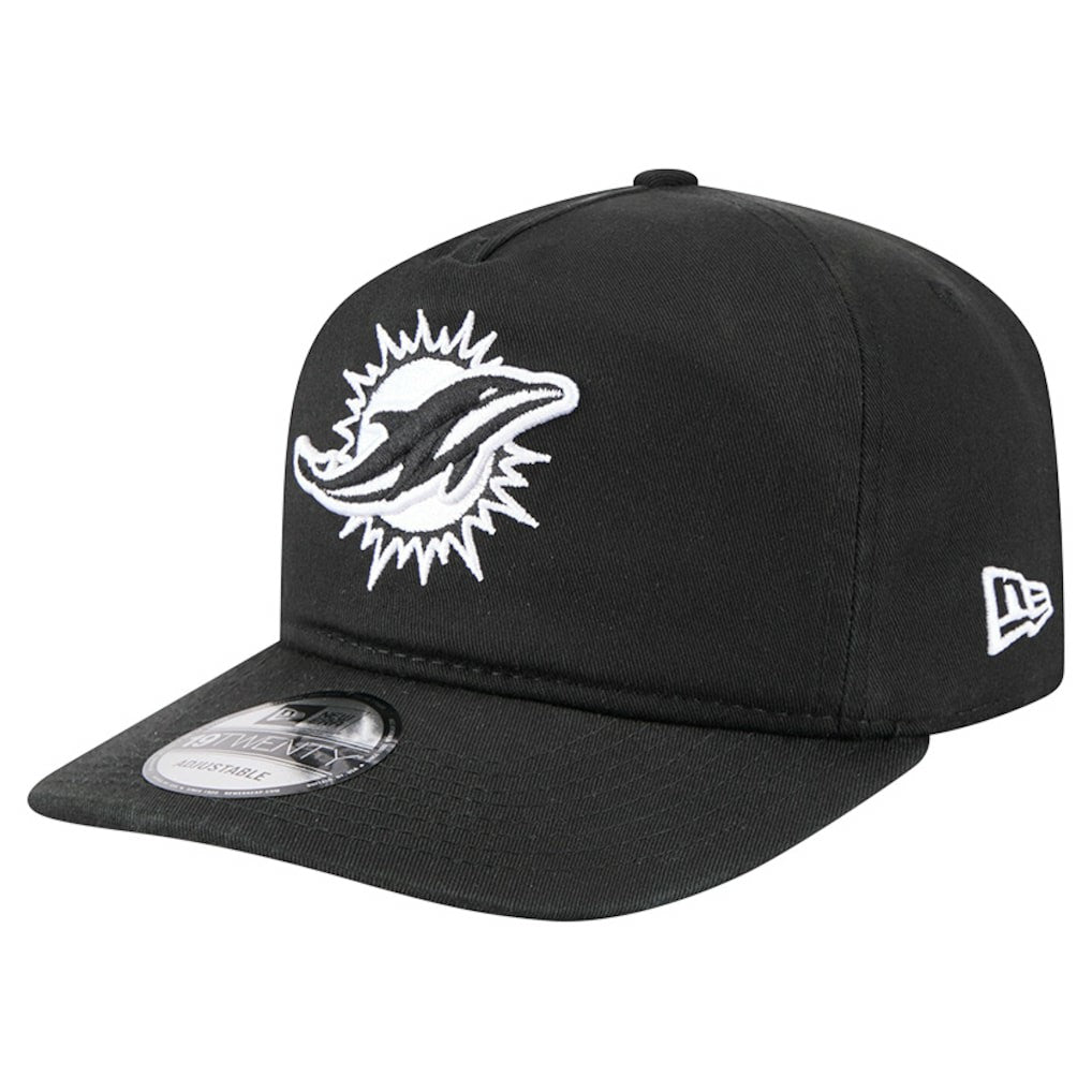 Miami Dolphins New Era 19TWENTY Adjustable Hat Black/White