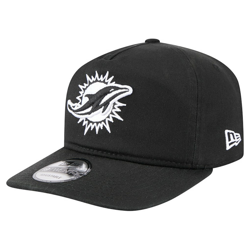 Miami Dolphins New Era 19TWENTY Adjustable Hat Black/White