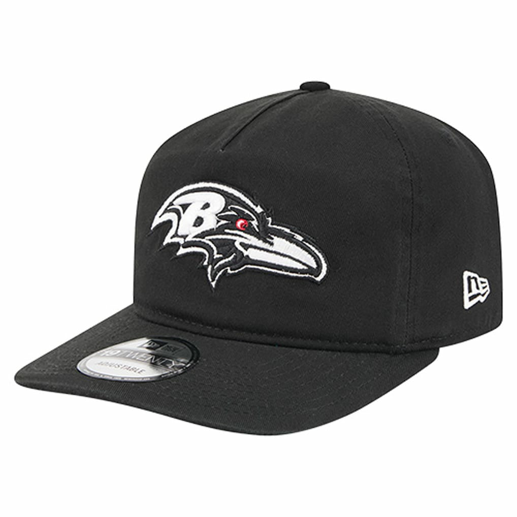 Baltimore Ravens New Era 19TWENTY Adjustable Hat Black/White