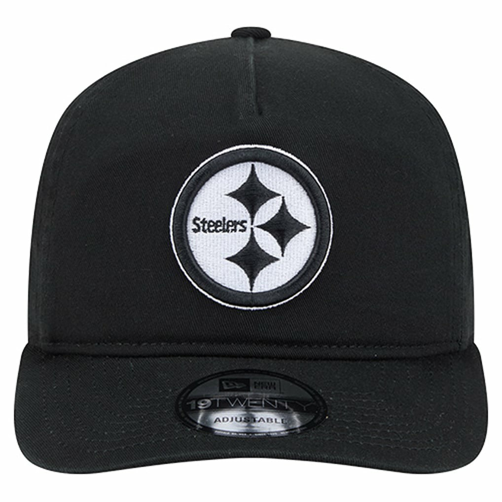 Pittsburgh Steelers New Era 19TWENTY Adjustable Hat Black/White