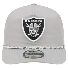 Las Vegas Raiders New Era Rope 19TWENTY Hat Silver