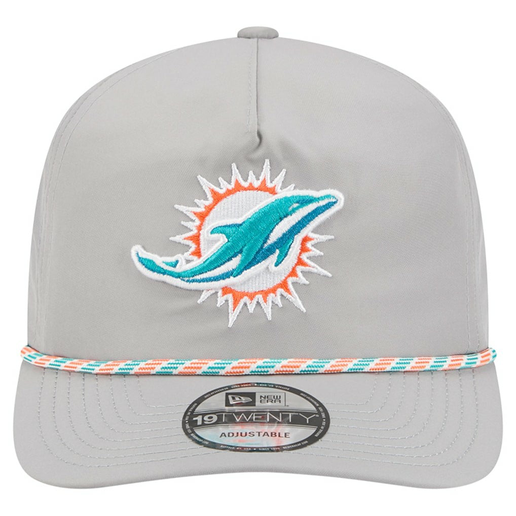 Miami Dolphins New Era Rope 19TWENTY Hat Gray