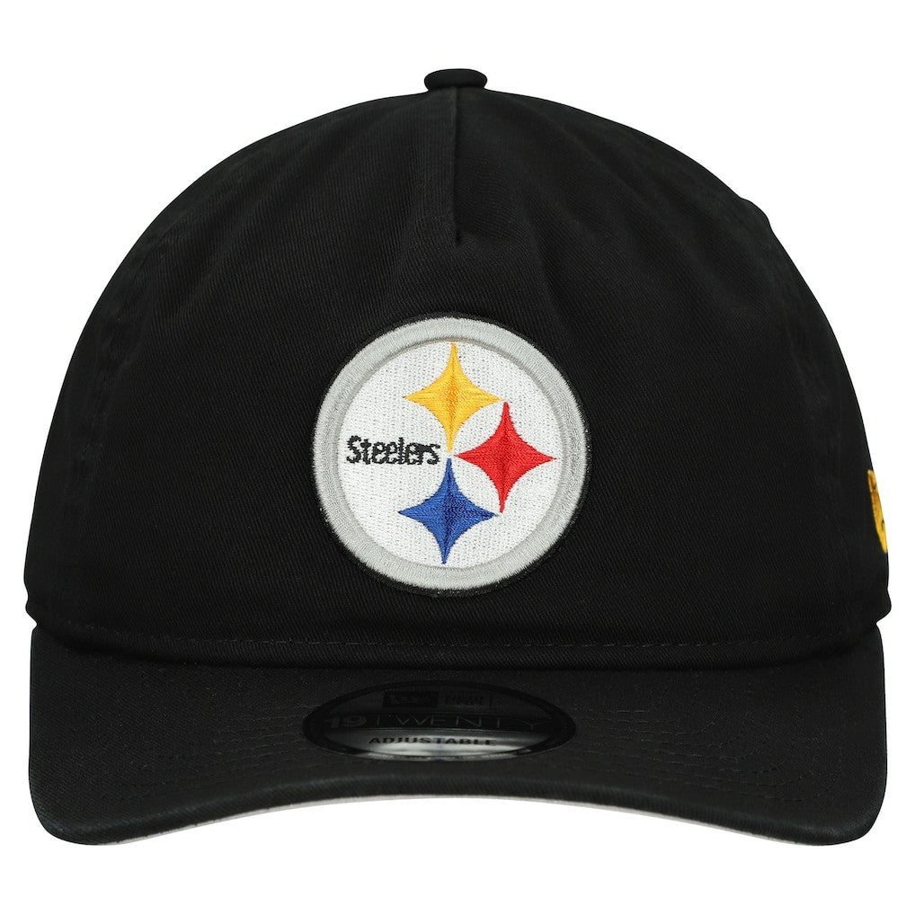 Pittsburgh Steelers New Era Team 19TWENTY Adjustable Hat Black