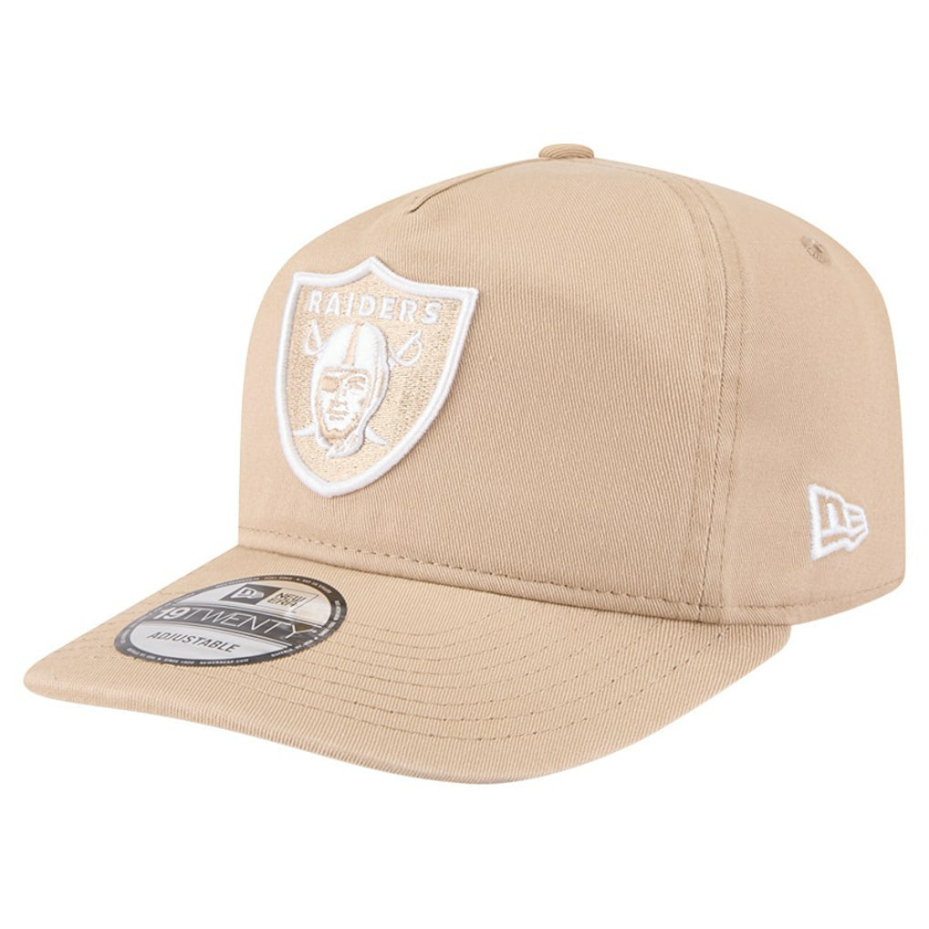Las Vegas Raiders New Era 19TWENTY Adjustable Hat Tan