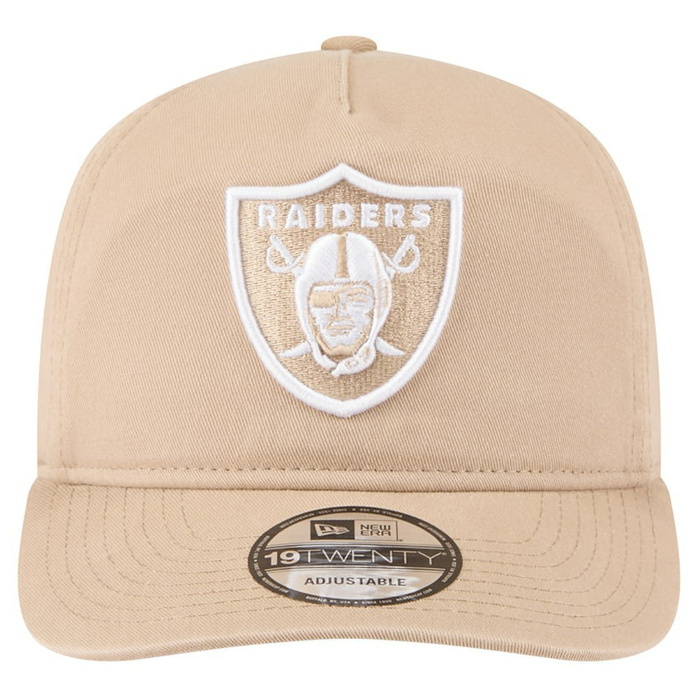 Las Vegas Raiders New Era 19TWENTY Adjustable Hat Tan