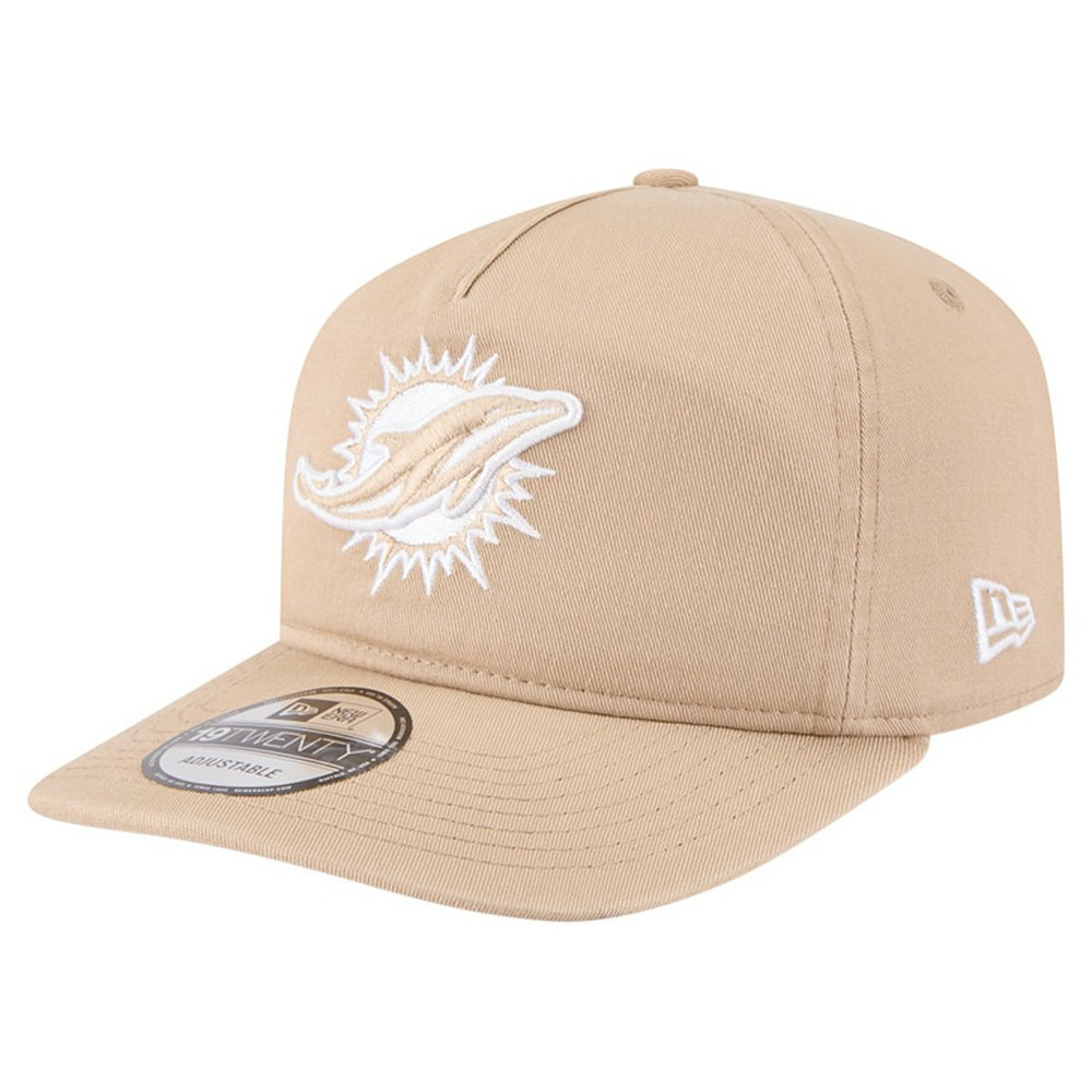 Miami Dolphins New Era 19TWENTY Adjustable Hat Tan