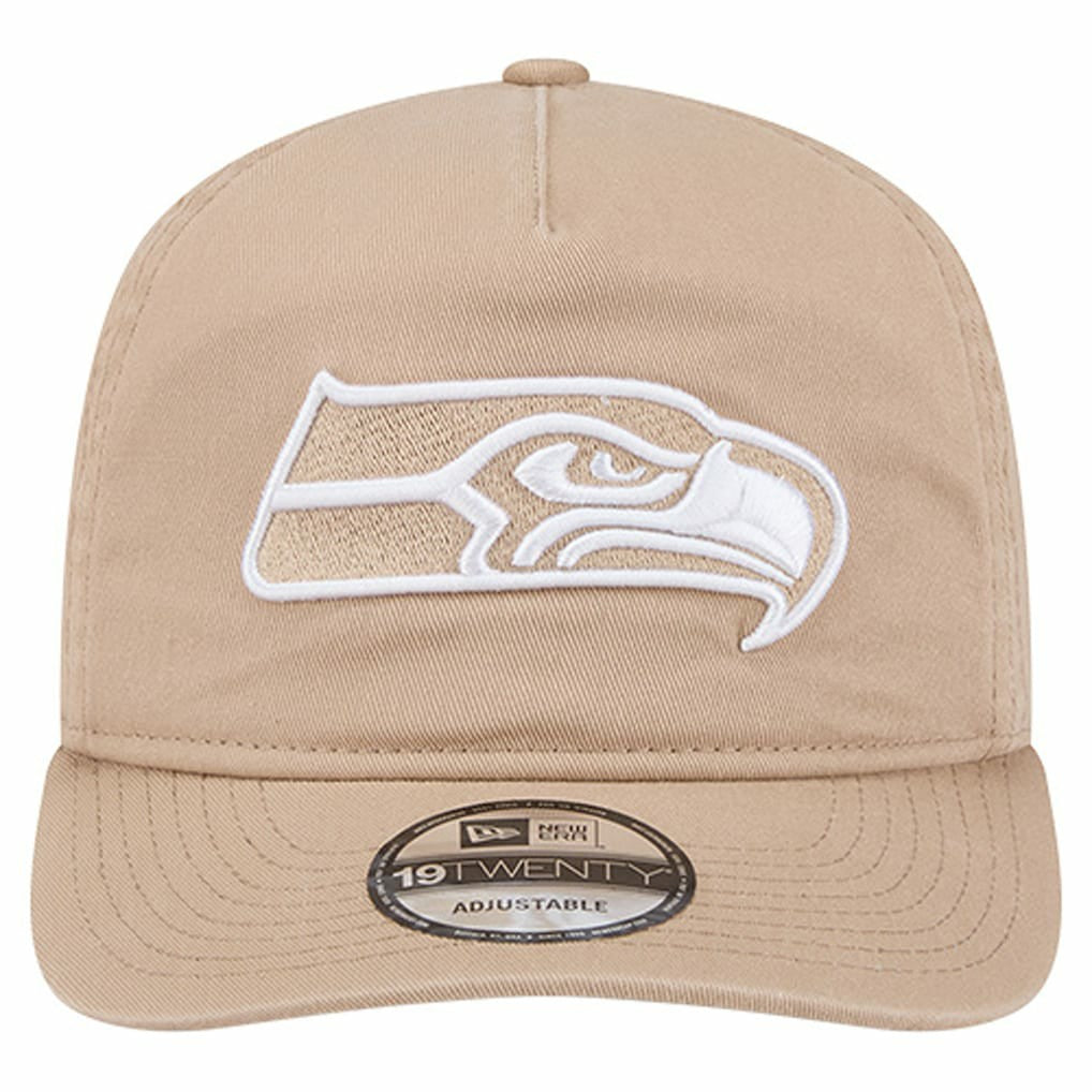 Seattle Seahawks New Era 19TWENTY Adjustable Hat Tan