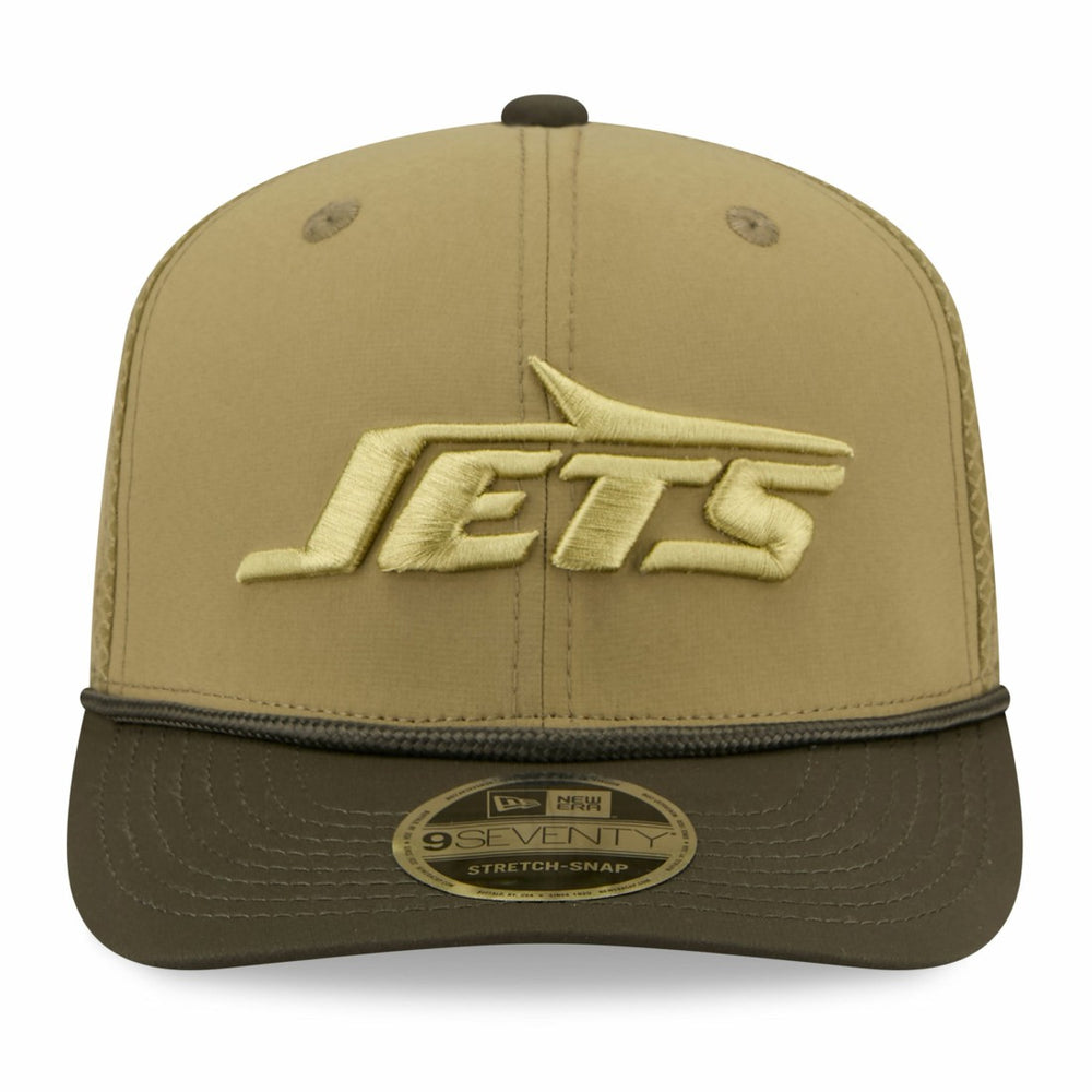 New York Jets New Era 2025 Salute to Service 9SEVENTY Adjustable Hat Green