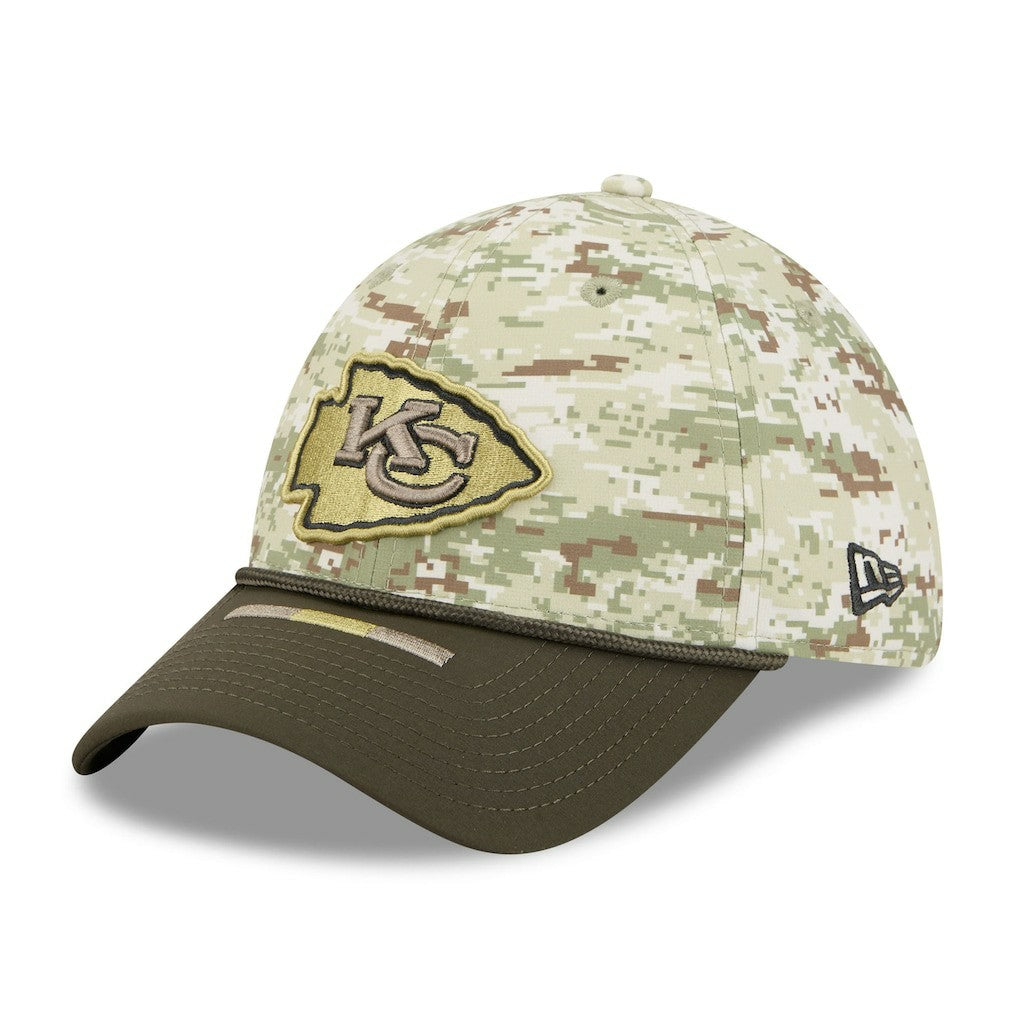 Kansas City Chiefs New Era 2025 Salute to Service 39THIRTY Flex Hat Camo