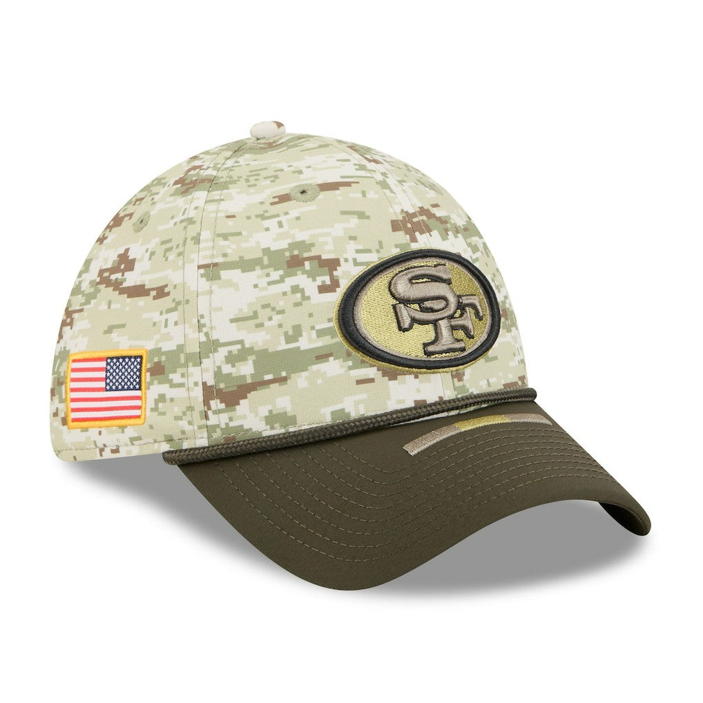 San Francisco 49ers New Era 2025 Salute to Service 39THIRTY Flex Hat Camo