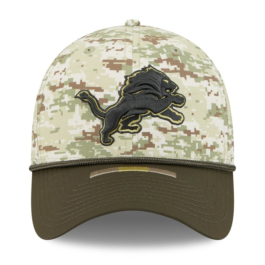 Detroit Lions New Era 2025 Salute to Service 39THIRTY Flex Hat Camo