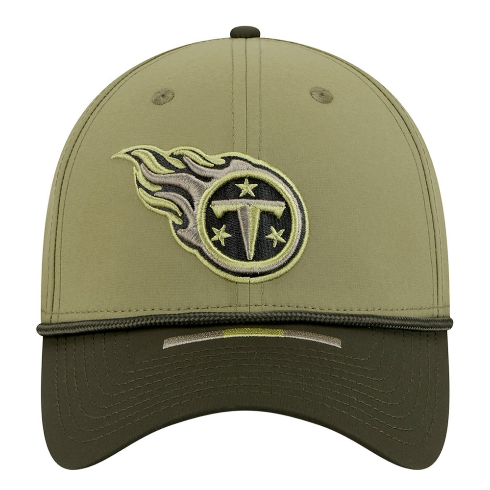 Tennessee Titans New Era 2025 Salute to Service 39THIRTY Flex Hat Green