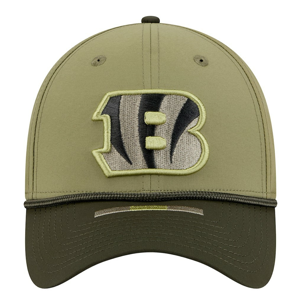 Cincinnati Bengals New Era 2025 Salute to Service 39THIRTY Flex Hat Green