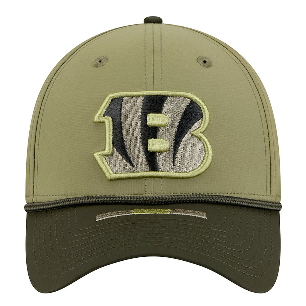 Cincinnati Bengals New Era 2025 Salute to Service 39THIRTY Flex Hat Green