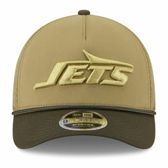 New York Jets New Era 2025 Salute to Service 9FORTY A-Frame M-Crown Adjustable Hat Green