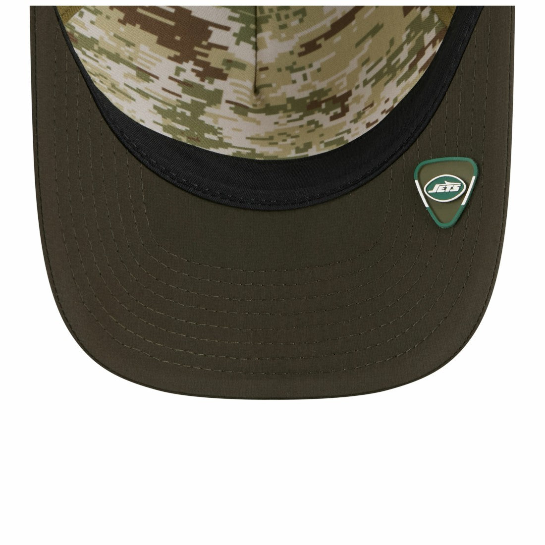 New York Jets New Era 2025 Salute to Service 9FORTY A-Frame M-Crown Adjustable Hat Green