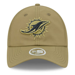Miami Dolphins New Era Women's 2025 Salute to Service Pony Tail Adjustable Hat Green