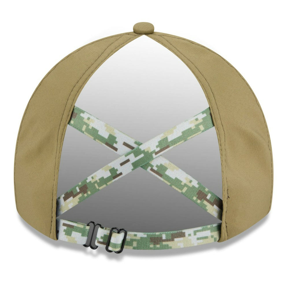Miami Dolphins New Era Women's 2025 Salute to Service Pony Tail Adjustable Hat Green
