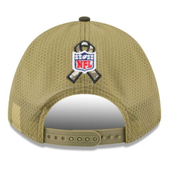 Cincinnati Bengals New Era Youth 2025 Salute to Service 9FORTY A-Frame Adjustable Hat Green/Dark Green