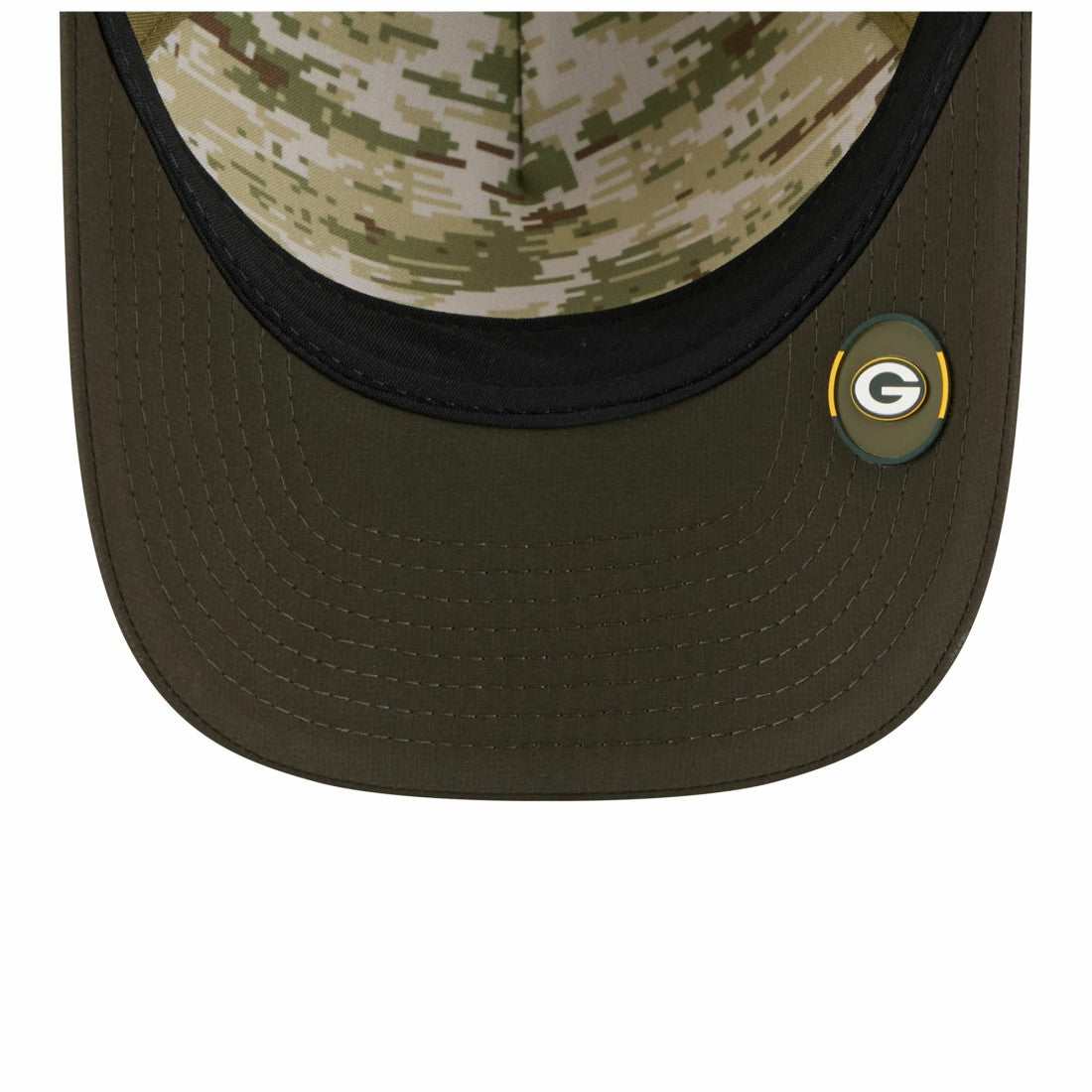 Green Bay Packers New Era Youth 2025 Salute to Service 9FORTY A-Frame Adjustable Hat Green/Dark Green