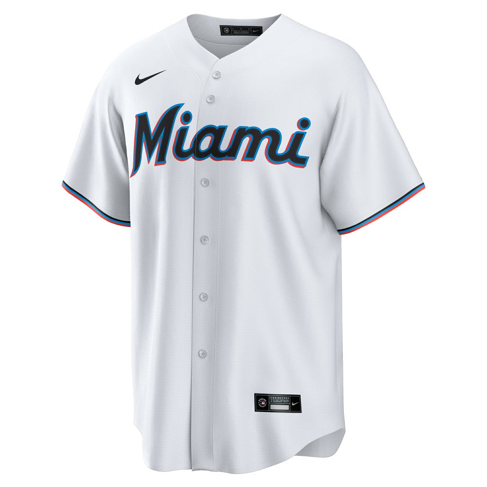 Connor Norby Miami Marlins Nike Home Replica Jersey - White Jerseys