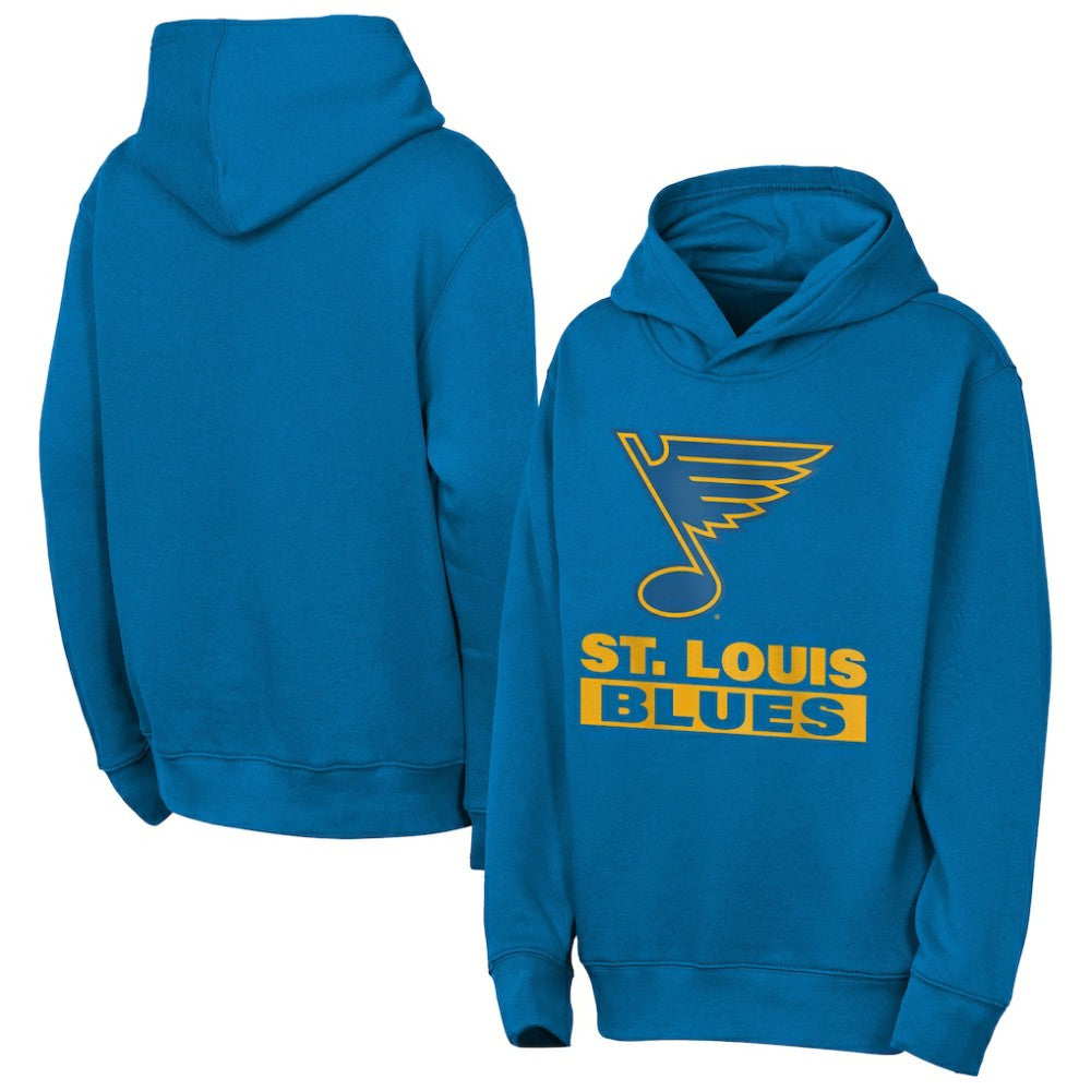 NHL St. Louis Blues Outerstuff Youth Back to Basics Hoodie - Blue