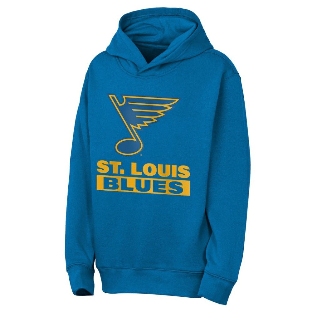 NHL St. Louis Blues Outerstuff Youth Back to Basics Hoodie - Blue
