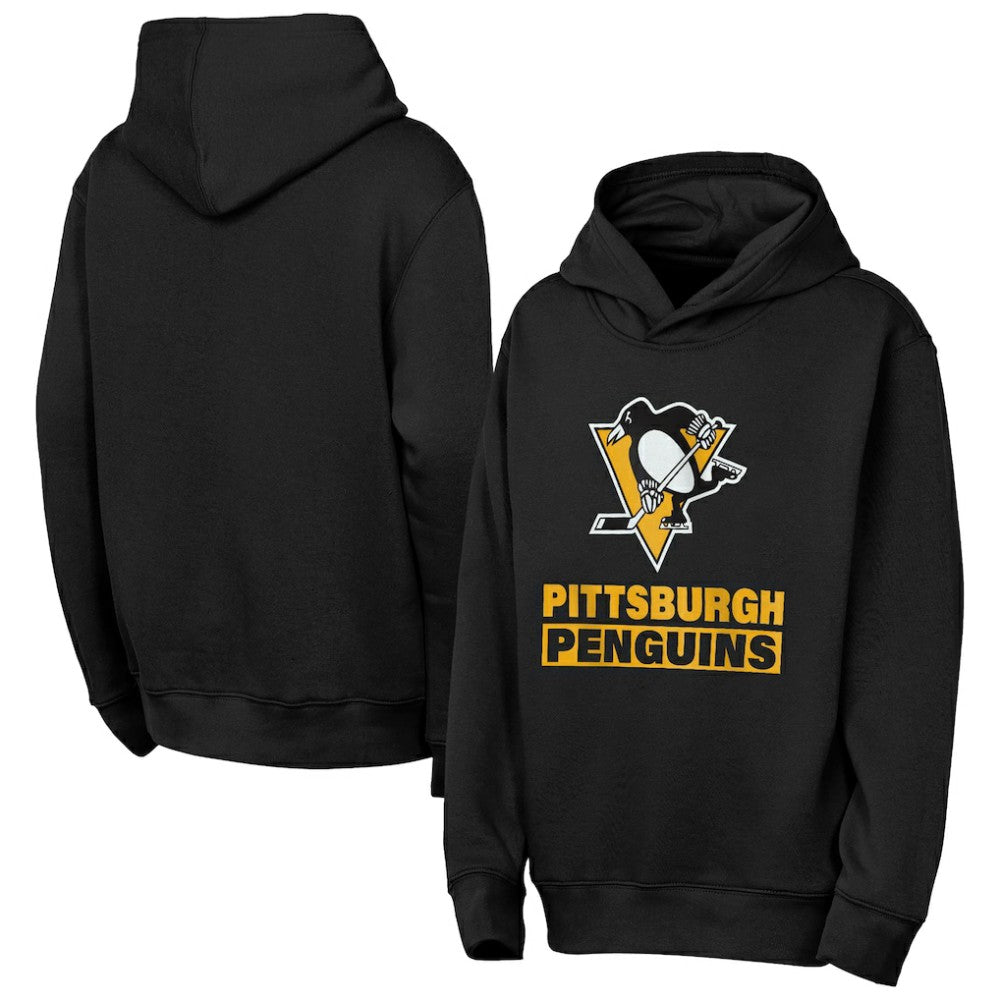 NHL Pittsburgh Penguins Outerstuff Youth Back to Basics Hoodie - Black