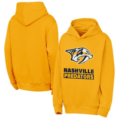 NHL Nashville Predators Outerstuff Youth Back to Basics Hoodie - Gold