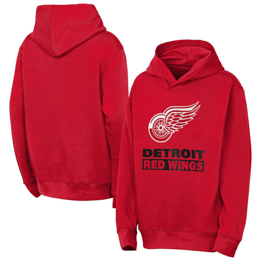 NHL Detroit Red Wings Outerstuff Youth Back to Basics Hoodie - Red