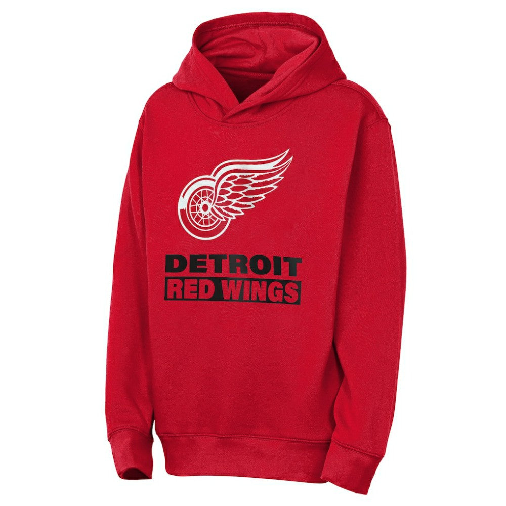 NHL Detroit Red Wings Outerstuff Youth Back to Basics Hoodie - Red