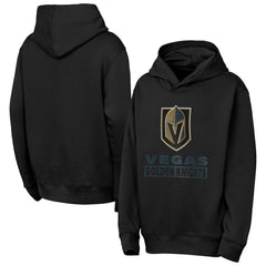 NHL Vegas Golden Knights Outerstuff Youth Back to Basics Hoodie - Black