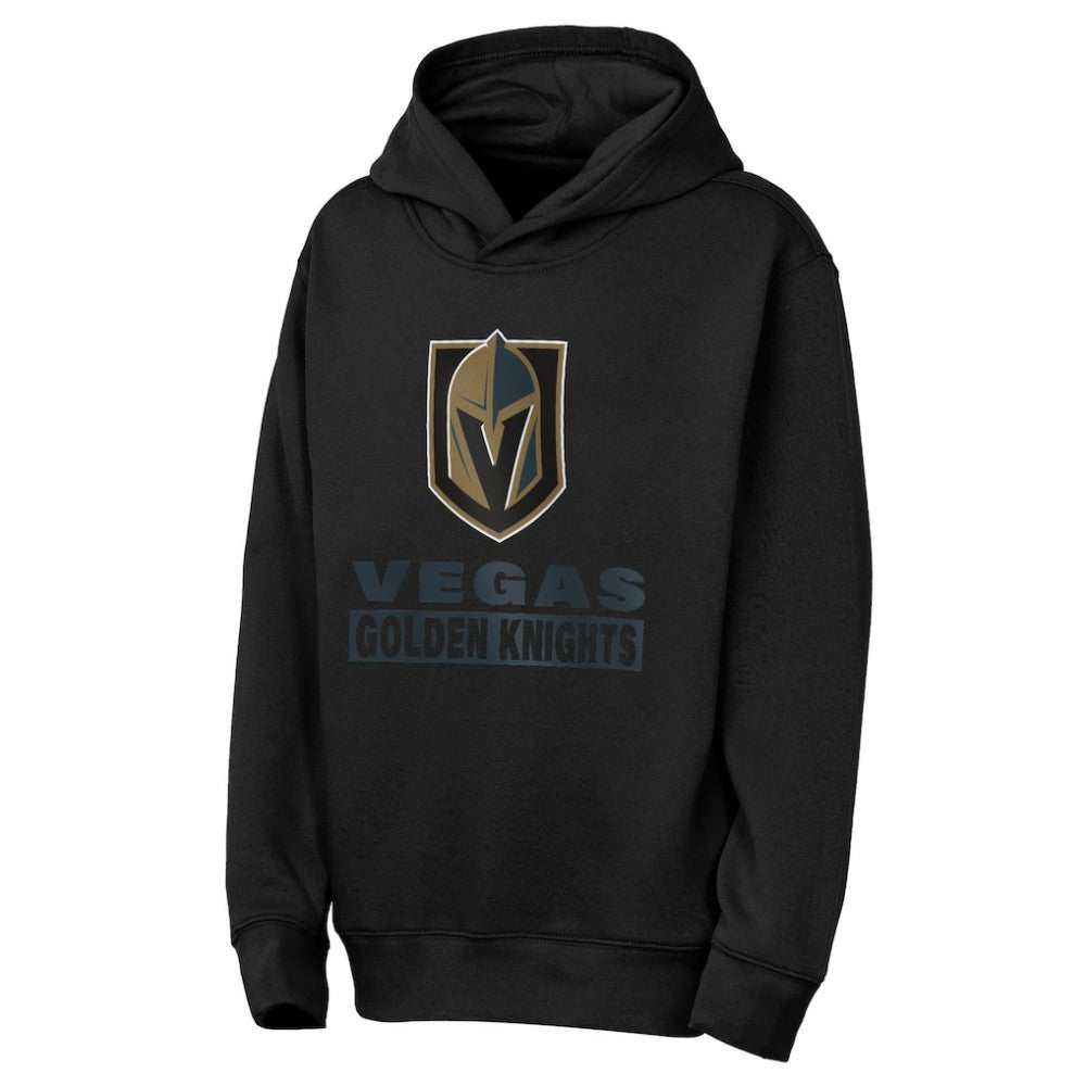 NHL Vegas Golden Knights Outerstuff Youth Back to Basics Hoodie - Black
