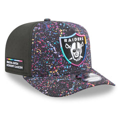 Las Vegas Raiders New Era 2025 NFL Crucial Catch A-Frame 9FIFTY Snapback Hat Black