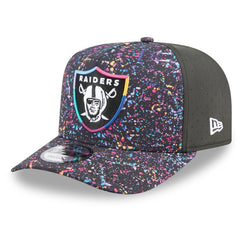 Las Vegas Raiders New Era 2025 NFL Crucial Catch A-Frame 9FIFTY Snapback Hat Black