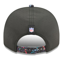 Miami Dolphins New Era 2025 NFL Crucial Catch A-Frame 9FIFTY Snapback Hat Black