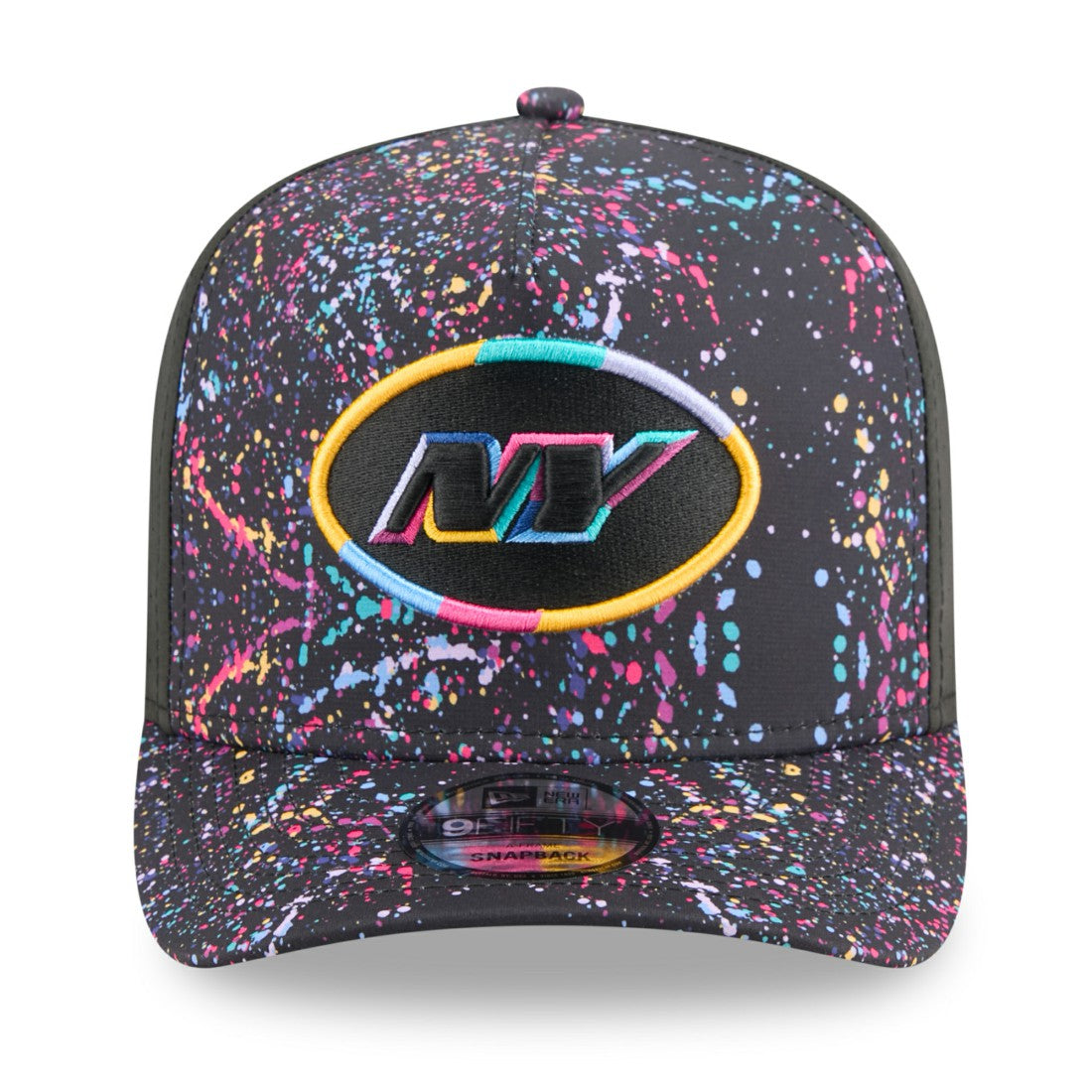 New York Jets New Era 2025 NFL Crucial Catch A-Frame 9FIFTY Snapback Hat Black