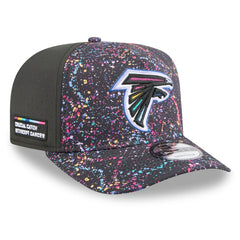 Atlanta Falcons New Era 2025 NFL Crucial Catch A-Frame 9FIFTY Snapback Hat Black