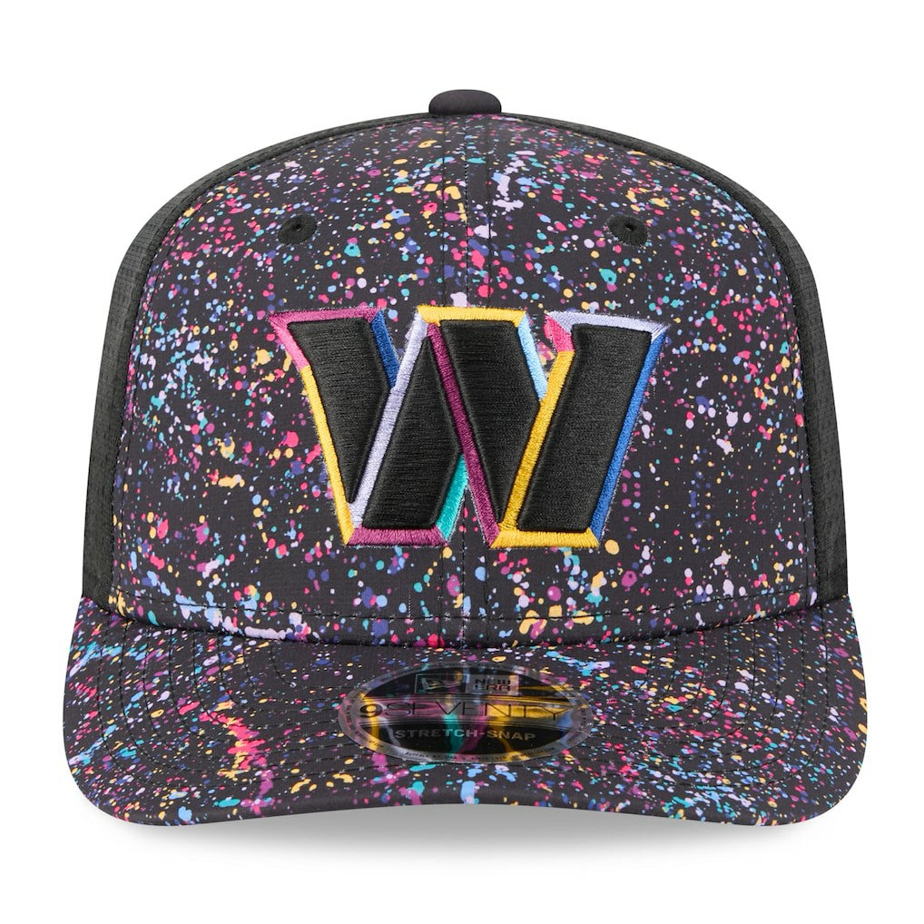Washington Commanders New Era 2025 NFL Crucial Catch 9SEVENTY Adjustable Hat Black