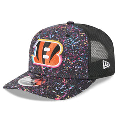 Cincinnati Bengals New Era 2025 NFL Crucial Catch 9SEVENTY Adjustable Hat Black
