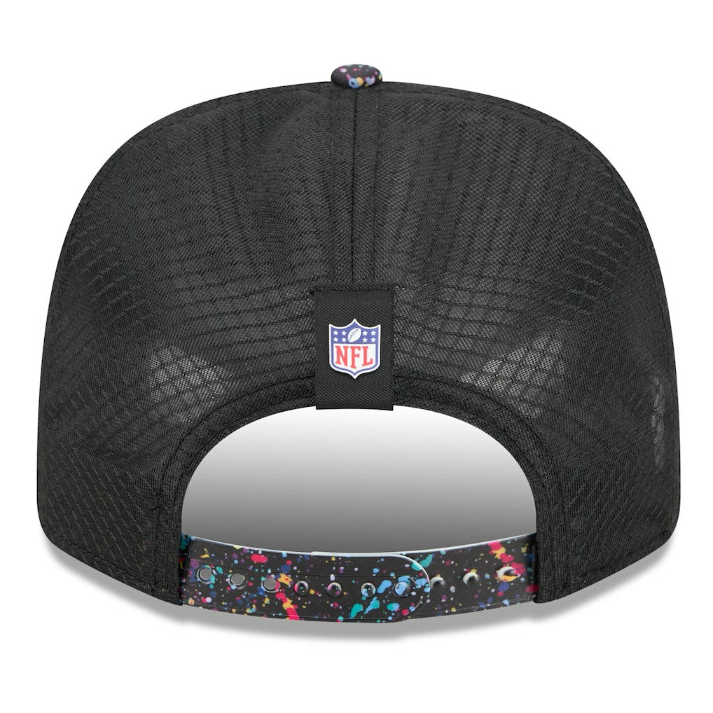 Detroit Lions New Era 2025 NFL Crucial Catch 9SEVENTY Adjustable Hat Black