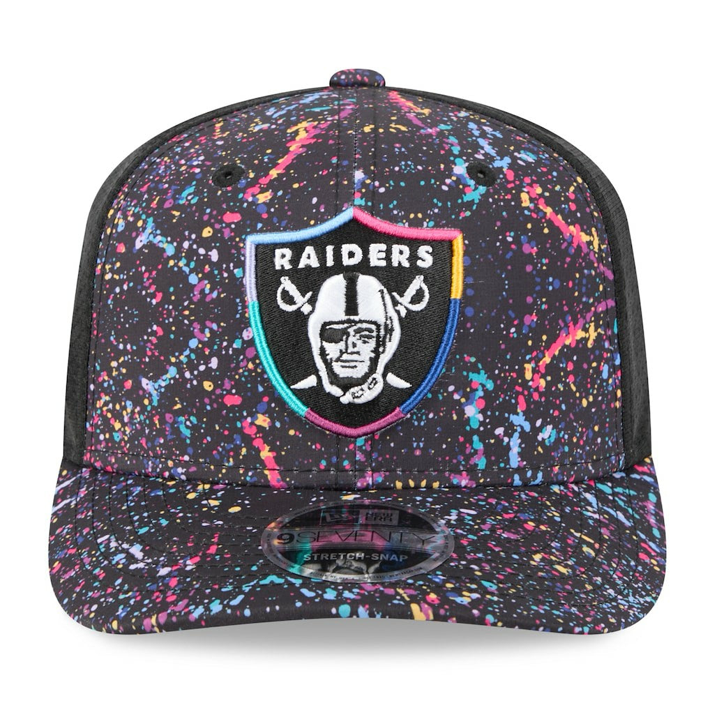 Las Vegas Raiders New Era 2025 NFL Crucial Catch 9SEVENTY Adjustable Hat Black