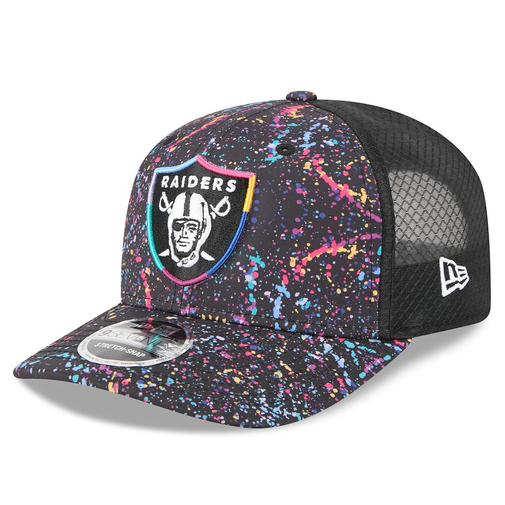 Las Vegas Raiders New Era 2025 NFL Crucial Catch 9SEVENTY Adjustable Hat Black