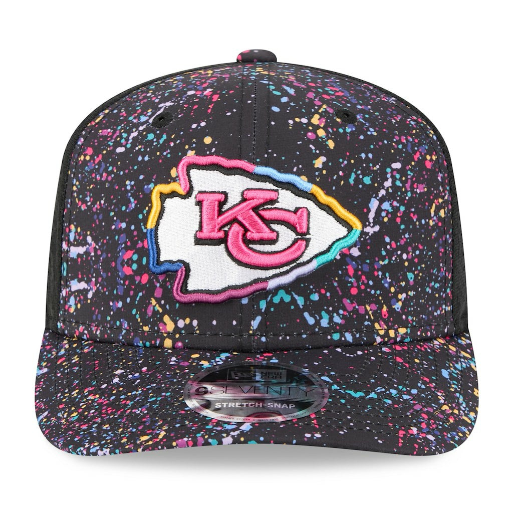Kansas City Chiefs New Era 2025 NFL Crucial Catch 9SEVENTY Adjustable Hat Black