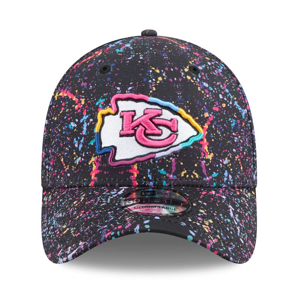 Kansas City Chiefs New Era 2025 NFL Crucial Catch 39THIRTY Flex Hat Black