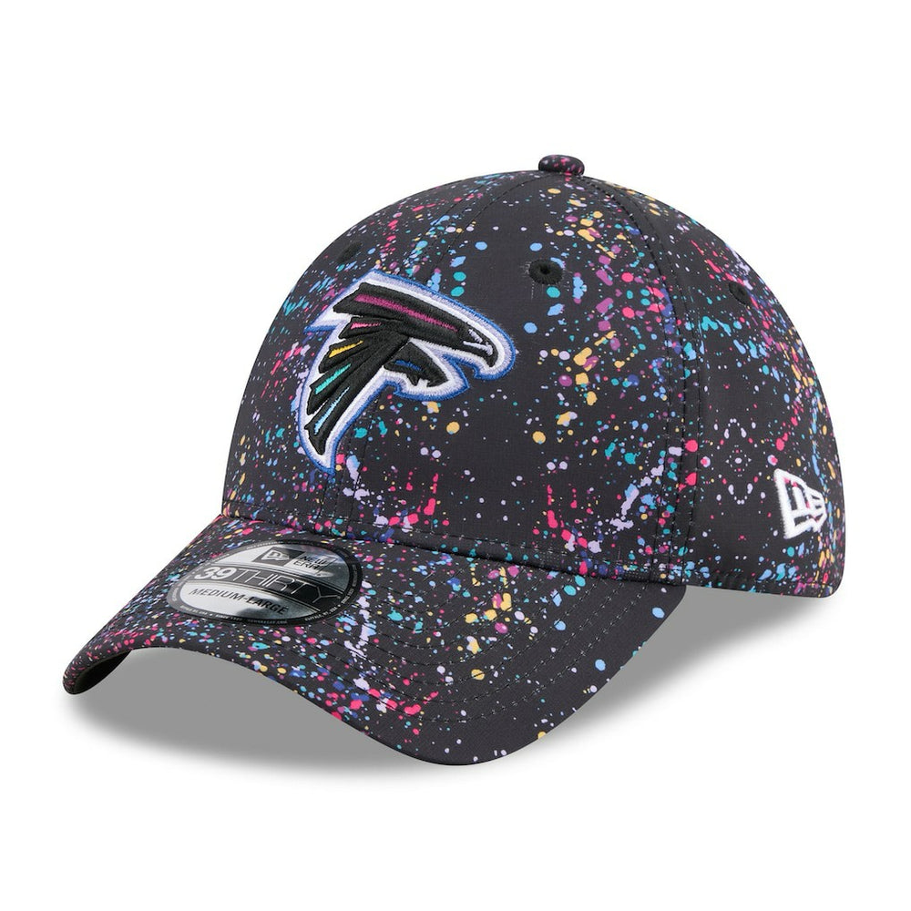 Atlanta Falcons New Era 2025 NFL Crucial Catch 39THIRTY Flex Hat Black