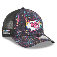 Kansas City Chiefs New Era 2025 NFL Crucial Catch 9FORTY Adjustable Hat Black