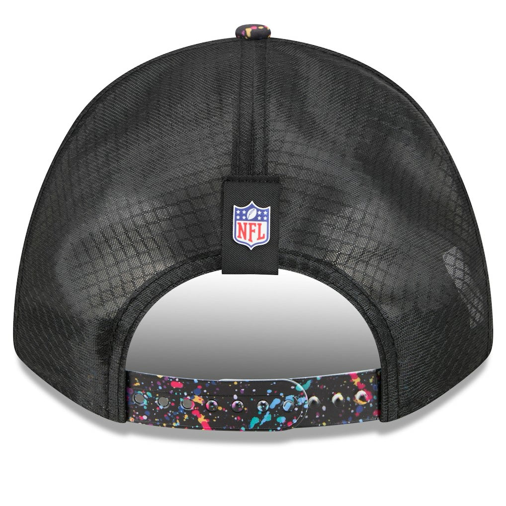 Miami Dolphins New Era 2025 NFL Crucial Catch 9FORTY Adjustable Hat Black